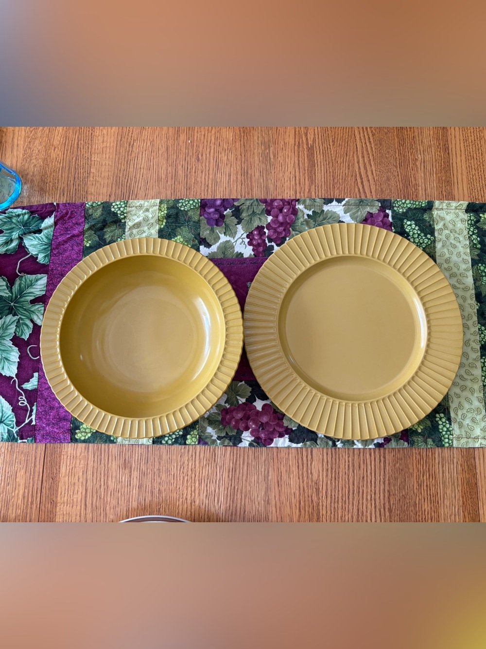 Classic by Mallory Mustard Yellow Dinner Plate Set and Bowl